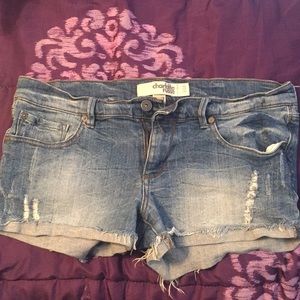 Denim shorts